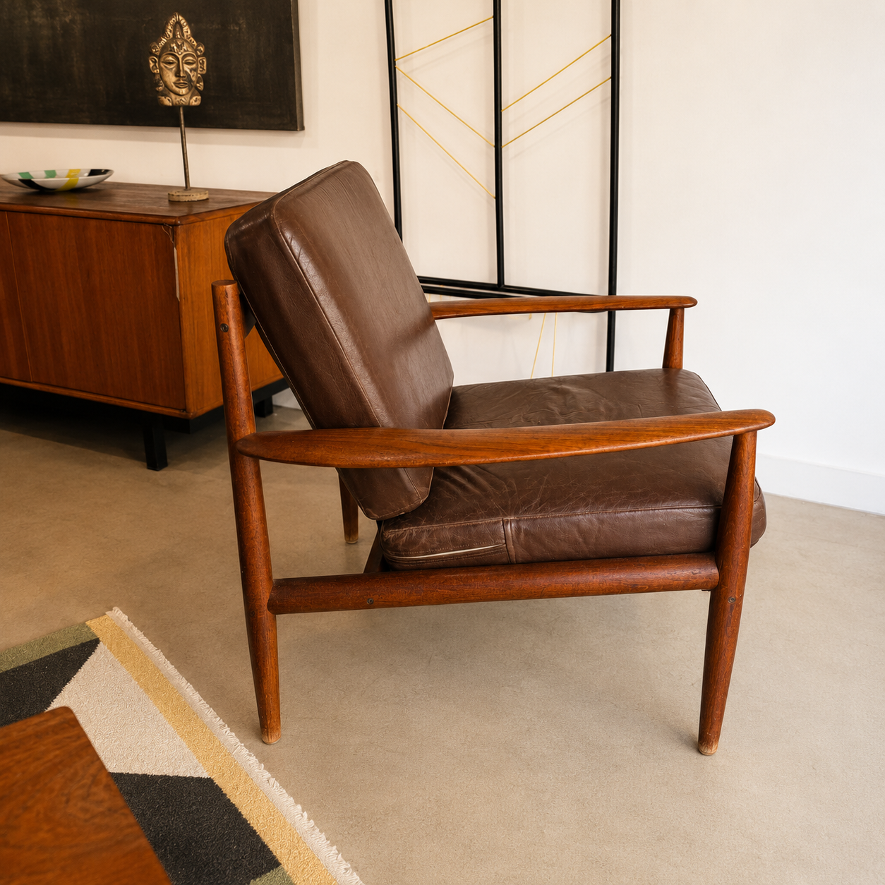 Ensemble Canapé Fauteuils et table basse scndinave