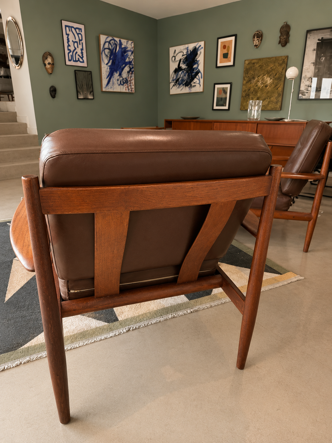 Ensemble Canapé Fauteuils et table basse scndinave