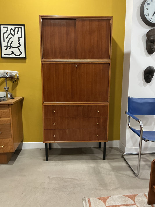secretaire bibliotheque vintage
