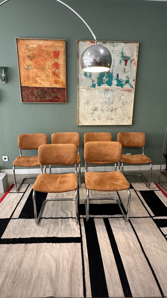 6 chaises Cantilever